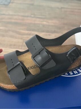Black Birkenstock Milano sandals